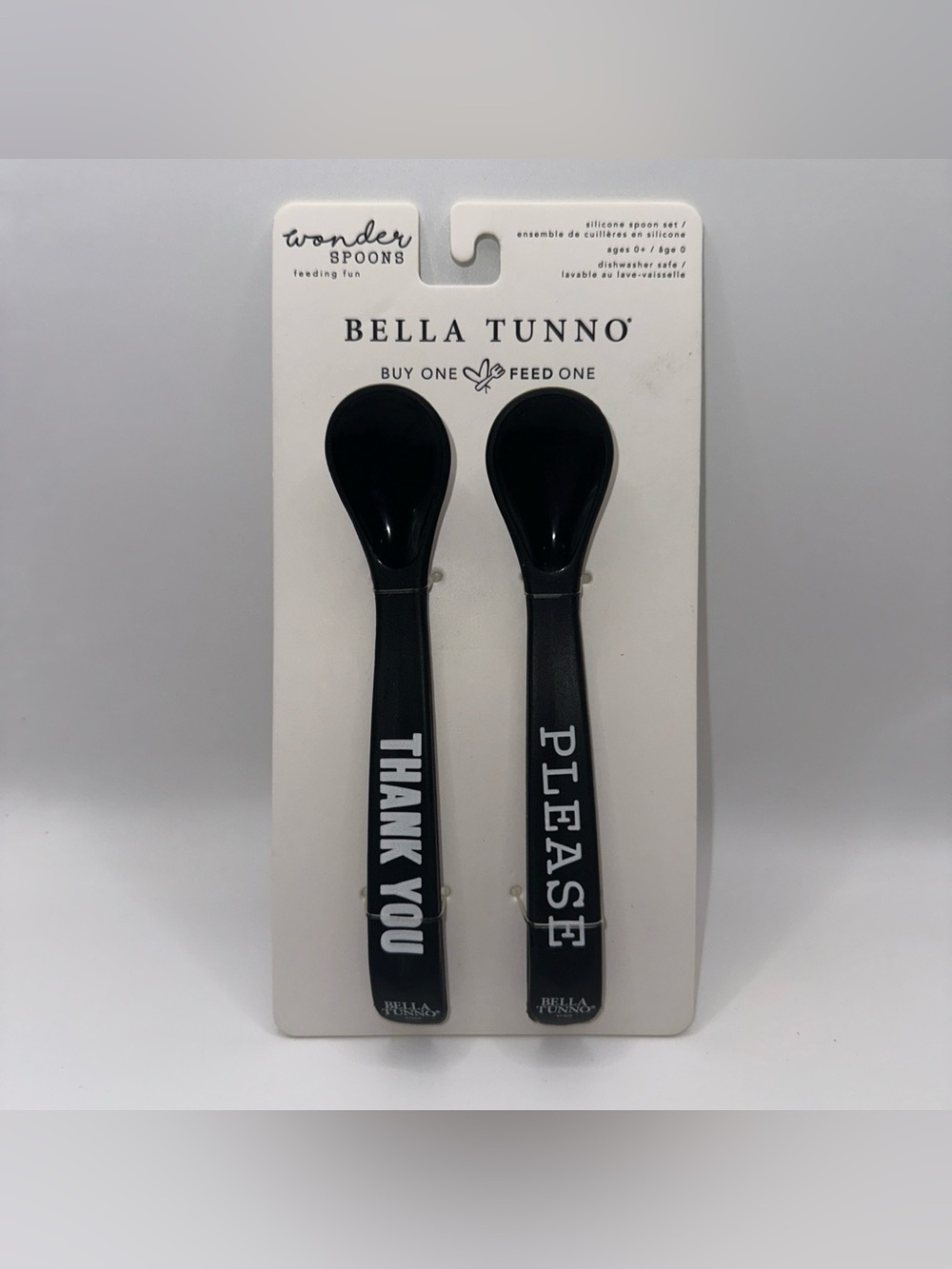 Bella Tunno  Wonder Spoons Infant Feeding Fun Please Thank You Silicon Age 0+